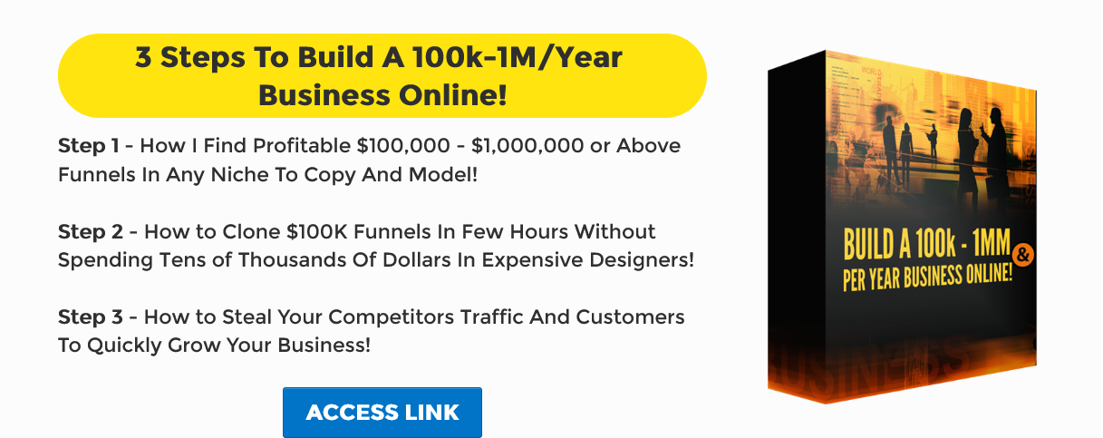 3 Steps To Build A 100k-1M/Year  Business Online!